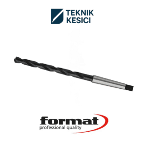 FORMAT Ø50,00 mm HSS Taşlanmış Uzun Mors Konik Saplı Matkap Ucu