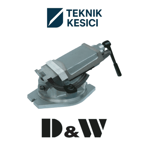 D&W 2 EKSENLİ Hassas Tezgah Mengenesi - Teknik Kesici D&W 2 Eksenli Hassas Tezgah Mengenesi (160×50 mm)