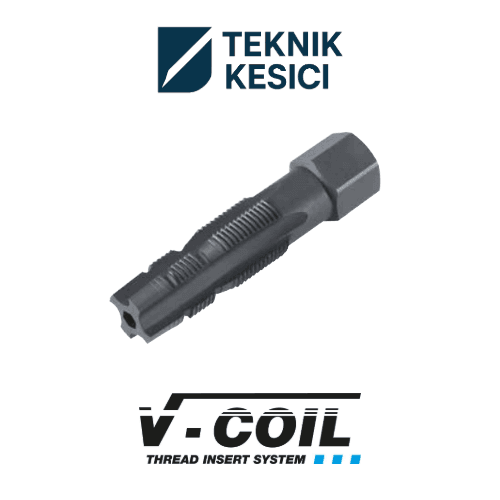 HexTap SP for spark plug thread M 14x1,25 - Teknik Kesici V-COIL HexTap SP Kılavuz M16 x 1.25 | STI Kılavuz Helicoil