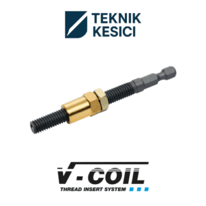V-COIL Makine Montaj Aparatı (1/4" Altıgen) M12x1.75 | Yay Montaj Aparatı Helicoil