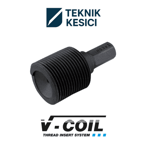 Inserting Tools with Hexagon Drive - Teknik Kesici V-COIL Montaj Aparatı (Altıgen) M2.5x0.45 | Yay Montaj Aparatı Helicoil