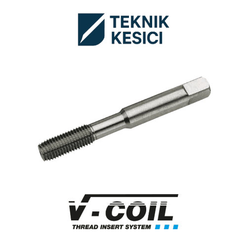 STI-Fluteless Taps for Wire-Thread-Inserts ISO 2 (6H) - Teknik Kesici V-COIL STI Fluteless Kılavuz HSS-E M3 x 0.5 | STI Kılavuz Helicoil