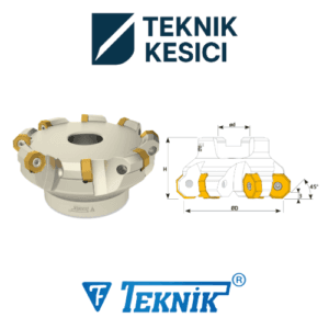 Teknik 45° Tarama Başlığı D160 d40 Z12 ONMU 05