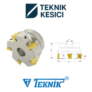90° ANHX 1206 - Teknik Kesici Teknik 90° Tarama Başlığı D040 d16 Z04 ANHX 12 IK