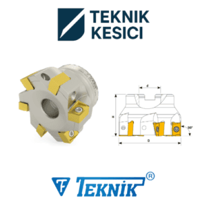 Teknik 90° Tarama Başlığı D080 d27 Z07 ANKX 12