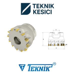 Teknik 90° Tarama Başlığı D063 d22 Z14 APMT 06 IK