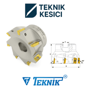 Teknik 90° Tarama Başlığı D100 d32 Z10 APMT 11