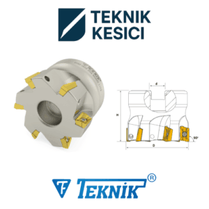 90° BDMT 11T3 - Teknik Kesici Teknik 90° Tarama Başlığı D040 d16 Z05 BDMT 11