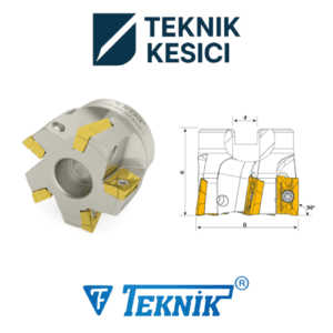 90° BDMT 1704 - Teknik Kesici Teknik 90° Tarama Başlığı D040 d16 Z04 BDMT 17