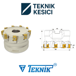 Teknik 90° Tarama Başlığı D080 d27 Z10 LNMT 08