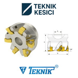 Teknik 90° Tarama Başlığı D100 d32 Z08 WNMU 07 IK