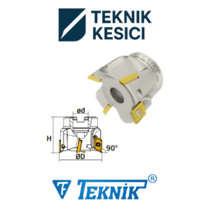 Teknik 90° Tarama Başlığı D125 d40 Z07 XEKT 19