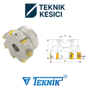90° XOMX 1204 - Teknik Kesici Teknik 90° Tarama Başlığı D040 d16 Z04 XOMX 12