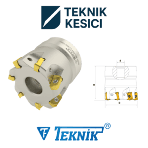 LOGU 0303 - Teknik Kesici Teknik 90° Tarama Başlığı D040 d16 Z06 LOGU 03