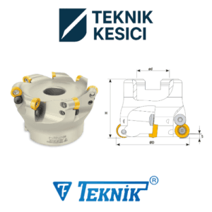 RHKW 1003 - Teknik Kesici Teknik Yuvarlak Uçlu Tarama Başlığı D040 d16 Z04 RHKW 10