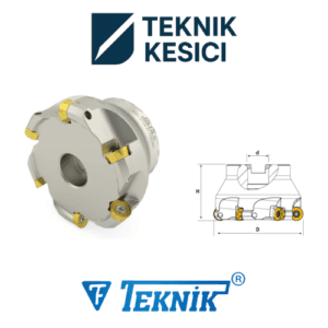 Teknik Yuvarlak Uçlu Tarama Başlığı D100 d32 Z07 RPMW 12