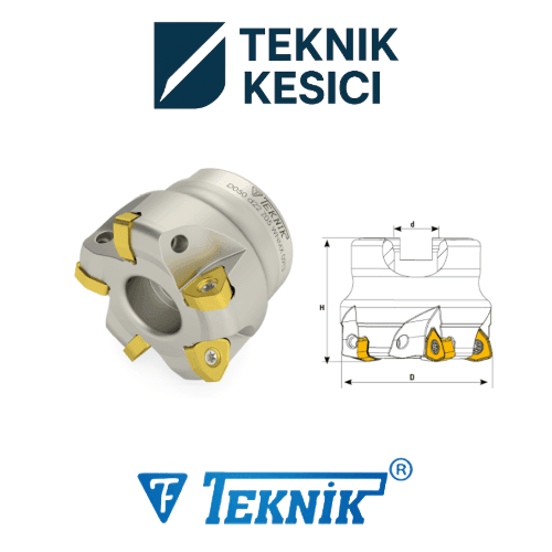 WNMX 09T3 - Teknik Kesici Teknik 90° Tarama Başlığı D050 d22 Z05 WNMX 09