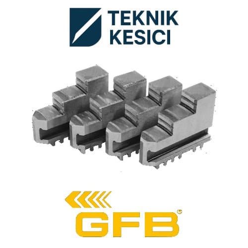 GFB 4 Ayak Düz - Ters Takım 1004 - Teknik Kesici Torna Ayna Ayağı 4 Ayak 500/4 Ters - GFB 2687-2
