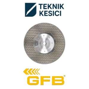GFB Elektrolize Elmas Testere Çift Yüzey Kaplı M14 Flanşlı 230 mm