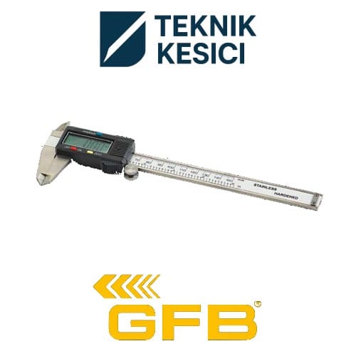 GFB Dijital Kumpas Büyük Ekran 100 x 001 - Teknik Kesici GFB Dijital Kumpas Büyük Ekran 150 x 0,01 mm