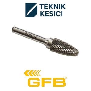 GFB Karbür Kalıpçı Freze F - Küre Uçlu Çam F16 x 25 x 06