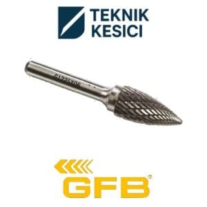 GFB Karbür Kalıpçı Freze G - Sivri Çam G16 x 25 x 06