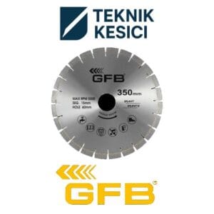 GFB Granit Kesme Testere Lazer Kaynaklı (Sessiz Kesim) 450 x 60 mm (Segment 40x4.2x15 mm)