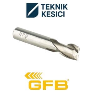 GFB HSS 2 Ağızlı Freze 30 - Teknik Kesici GFB HSS 2 Ağızlı Freze 20,0 mm