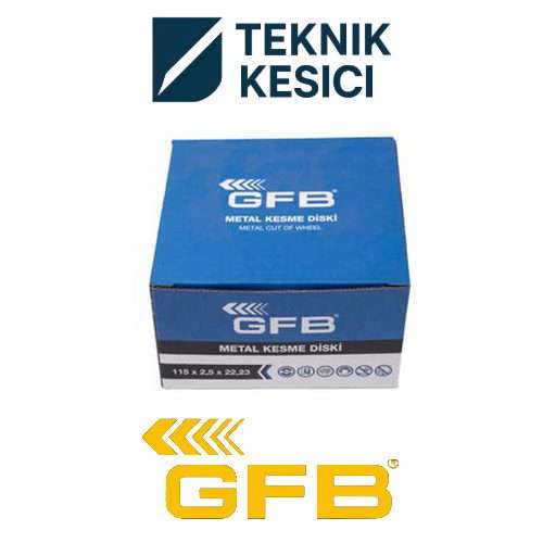 GFB Inox Kesici Taş 115 x 10 - Teknik Kesici GFB Inox Kesici Taş 180 x 1,6 x 22,23 mm