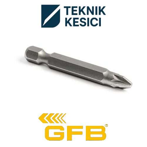 GFB Kare Yıldız Bits Uç Kare Pozi Bits Uç PH 1 x 50 - Teknik Kesici Kare Yıldız Bits Uç PH3 x 75 mm - GFB 5216