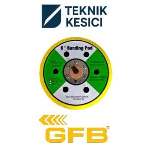 GFB Orbital Cırt Zımpara Tabanı 150mm 6 Delikli - GFB-7025