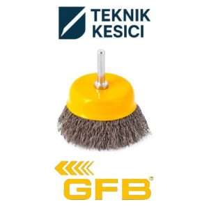 GFB Paslanmaz Pimli Çanak Fırça 50 - Teknik Kesici GFB Paslanmaz Pimli Çanak Fırça 50 mm