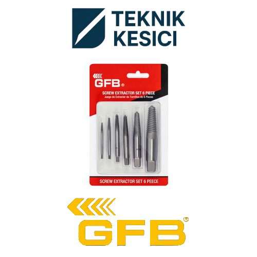 GFB Ters Kılavuz Seti 5 Parçalı - - Teknik Kesici Ters Kılavuz Seti - Ağır Hizmet 5 Parçalı - GFB 3955