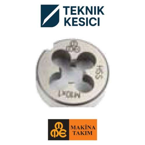 MTE Metrik İnce Vidalı Pafta Lokması M6x075 - Teknik Kesici Metrik İnce Vidalı Pafta Lokması M6x0,75 - MTE B00110030604