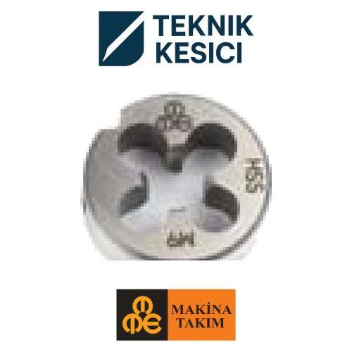 MTE Metrik Normal Vidalı Pafta Lokması M2x04 - Teknik Kesici Metrik Normal Vidalı Pafta Lokması M2x0,4 - MTE B00110020200