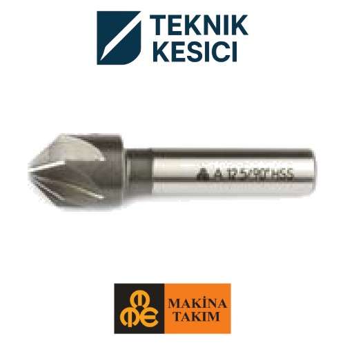 MTE Silindirik Saplı Havfla Freze 90˚ 80 mm - Teknik Kesici Silindirik Saplı Havfla Freze 90˚ 8,0 mm - MTE B00313100800