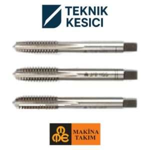 Whitworth Normal Vidalı 3'lü Takım Kılavuzu W 1/8" x 40 - MTE B00100100317