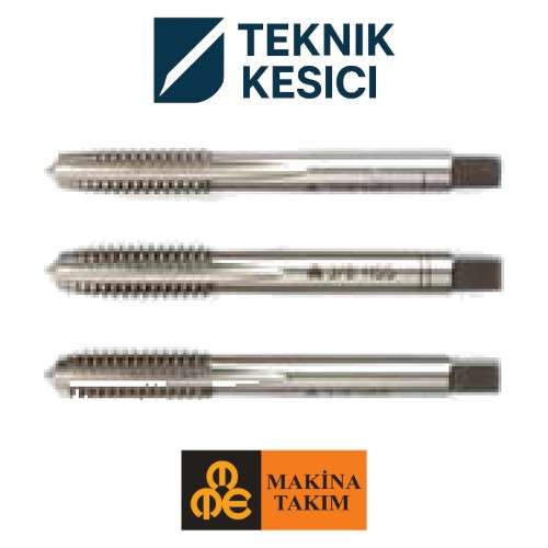 MTE Whitworth Normal Vidalı 3lü Takım Kılavuzu W 18 x 40 - Teknik Kesici Whitworth Normal Vidalı 3'lü Takım Kılavuzu W 1/8" x 40 - MTE B00100100317
