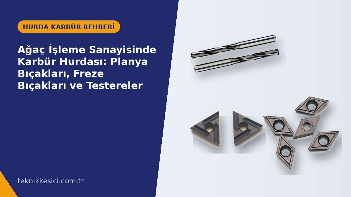 Ağaç İşleme Sanayisinde Karbür Hurdası Planya Bıçakları Freze Bıçakları ve Testereler - Teknik Kesici Ağaç İşleme Sanayisinde Karbür Hurdası: Planya Bıçakları, Freze Bıçakları ve Testereler - Teknik Kesici hurda karbür rehberi