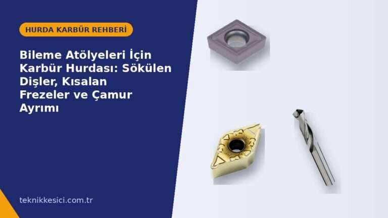 Bileme Atölyeleri İçin Karbür Hurdası: Sökülen Dişler, Kısalan Frezeler ve Çamur Ayrımı - Teknik Kesici hurda karbür rehberi