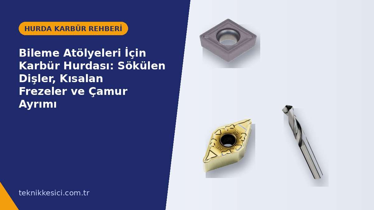 Bileme Atölyeleri İçin Karbür Hurdası Sökülen Dişler Kısalan Frezeler ve Çamur Ayrımı - Teknik Kesici Bileme Atölyeleri İçin Karbür Hurdası: Sökülen Dişler, Kısalan Frezeler ve Çamur Ayrımı - Teknik Kesici hurda karbür rehberi