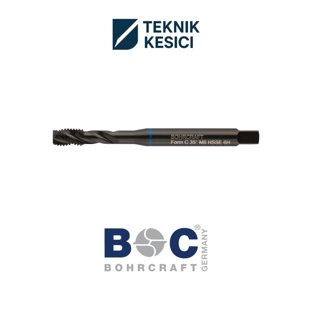 Bohrcraft M10 HSSE Vap DIN 371C İnox Helis Makine Kılavuzu 4154 0301000 - Teknik Kesici Bohrcraft M10 HSSE VAP DIN 371C İnox Helis Makine Kılavuzu 4154 0301000