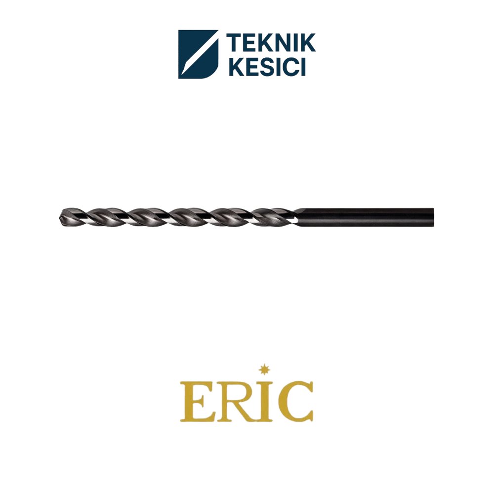 Eric 1 mm Extra Uzun Matkap Ucu HSS 1869-2 GT100 2T1869010 - Teknik Kesici Eric 1 mm Extra Uzun Matkap Ucu HSS 1869-2 GT100 2T1869010