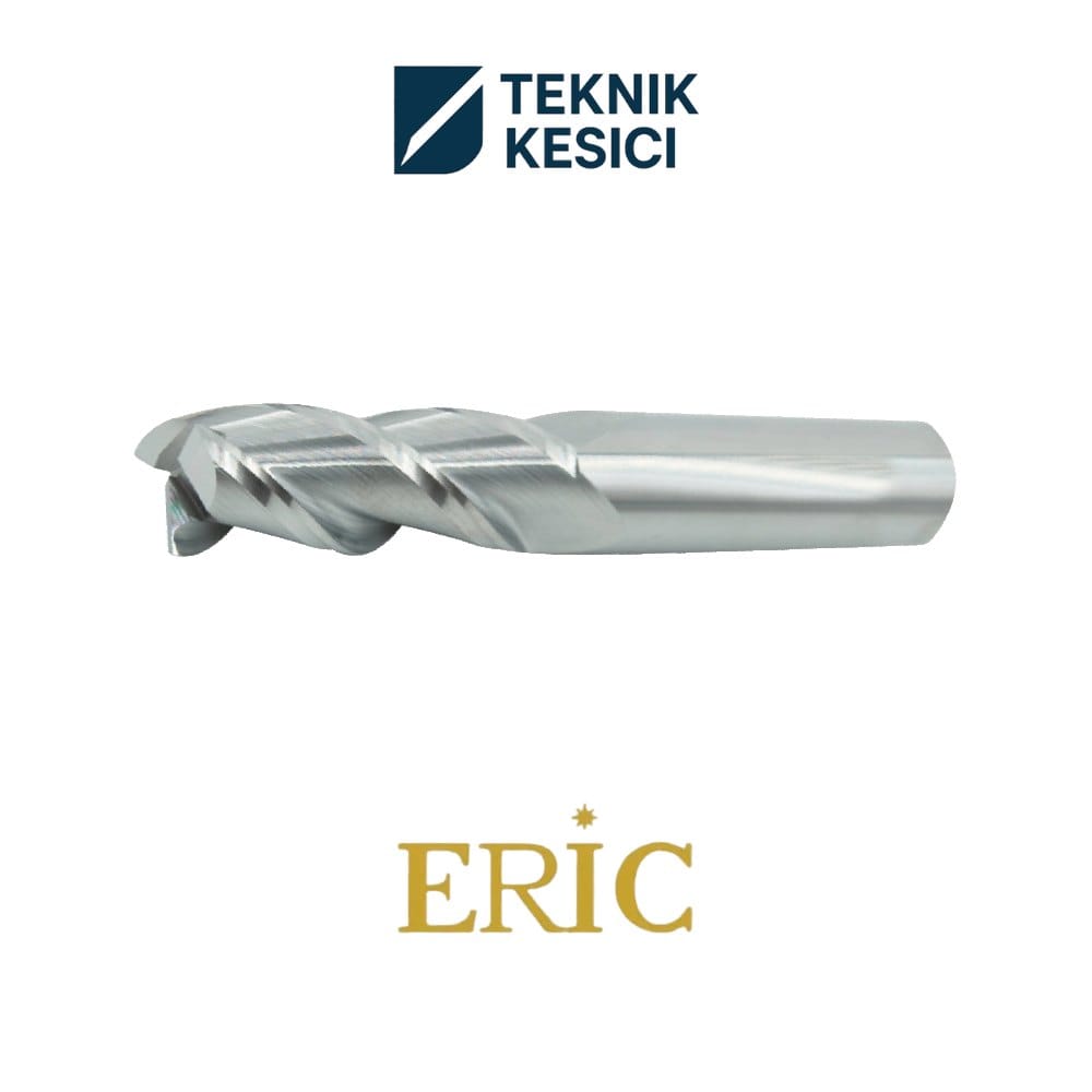 Eric 10 mm 3 Ağız Alüminyum Karbür Freze T3AL07510 - Teknik Kesici Eric 10 mm 3 Ağız Alüminyum Karbür Freze T3AL07510