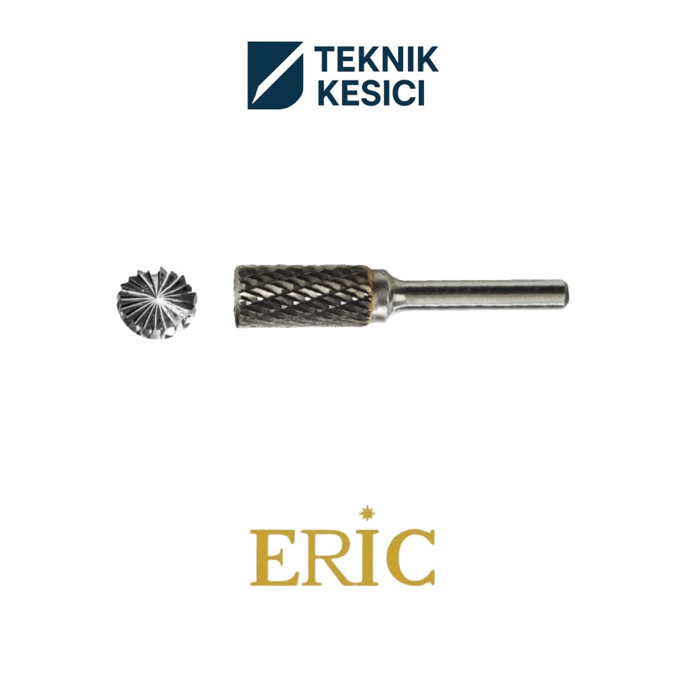 Eric 12 mm B Form Karbür Kalıpçı Freze TB122506 - Teknik Kesici Eric 12 mm B Form Karbür Kalıpçı Freze TB122506