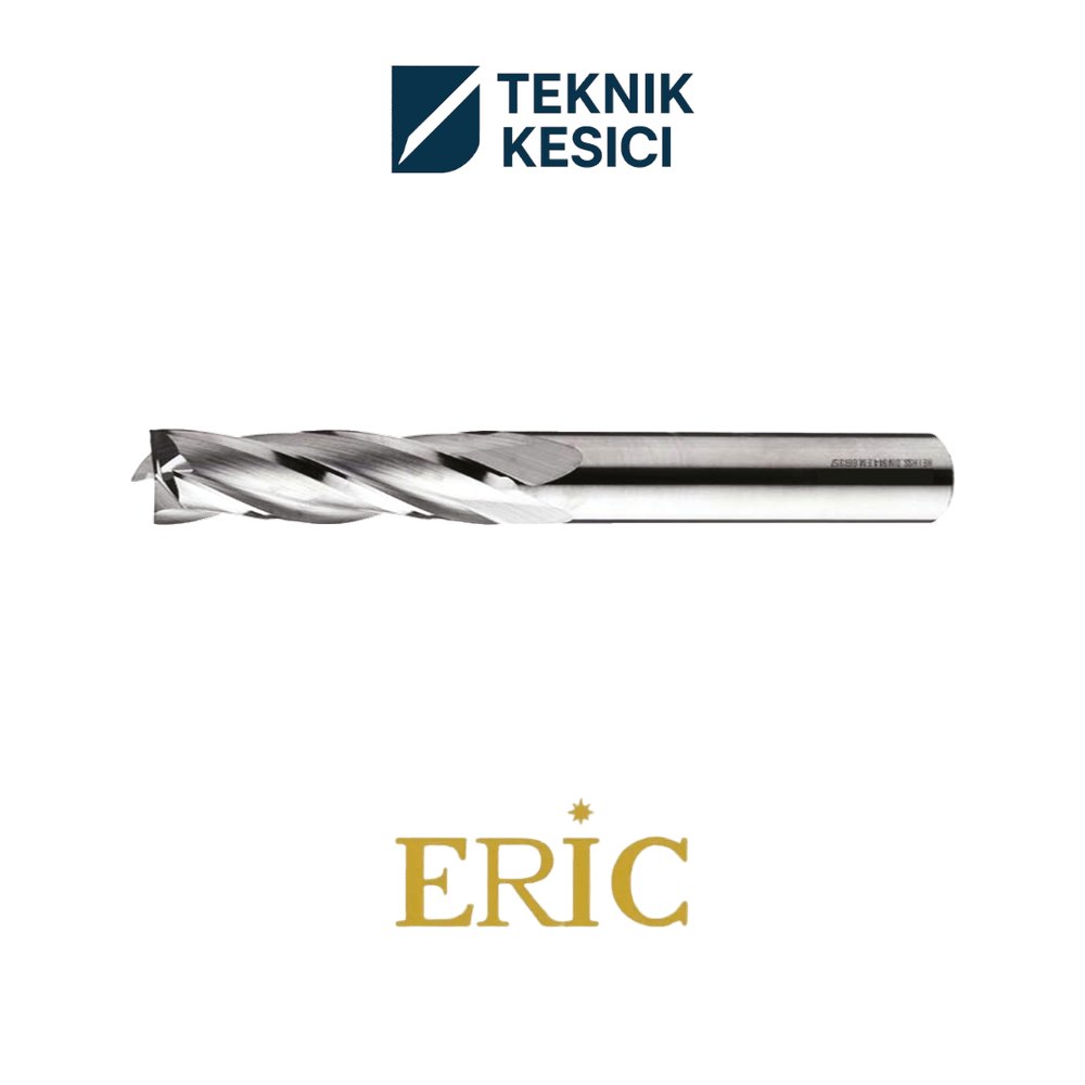Eric 14 mm Uzun Parmak Freze HSS DIN 844 TPU844140 - Teknik Kesici Eric 14 mm Uzun Parmak Freze HSS DIN 844 TPU844140