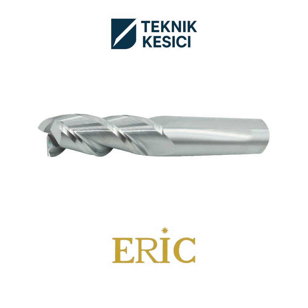 Eric 3 mm 3 Ağız Alüminyum Karbür Freze T3AL05003 - Teknik Kesici Eric 3 mm 3 Ağız Alüminyum Karbür Freze T3AL05003