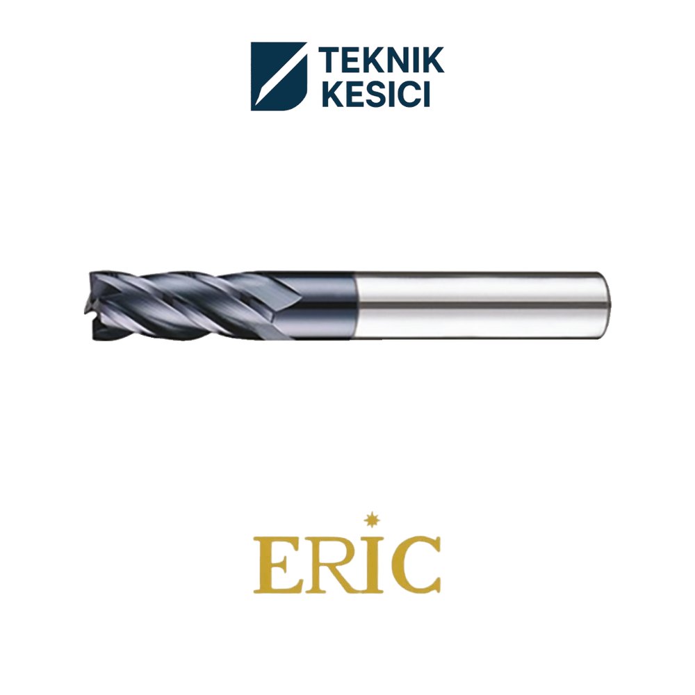 Eric 6 mm R1 45HRC Karbür Köşe Radus Freze 4FR0150600 - Teknik Kesici Eric 6 mm R1 45HRC Karbür Köşe Radus Freze 4FR0150600
