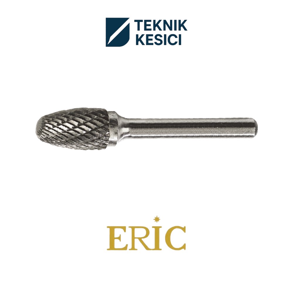 Eric 8 mm E Form Karbür Kalıpçı Freze TE081306 - Teknik Kesici Eric 8 mm E Form Karbür Kalıpçı Freze TE081306