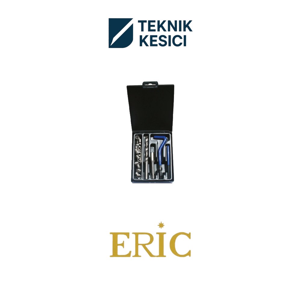 Eric M5 Helicoil Diş Tamir Seti THELM050TK - Teknik Kesici Eric M5 Helicoil Diş Tamir Seti THELM050TK